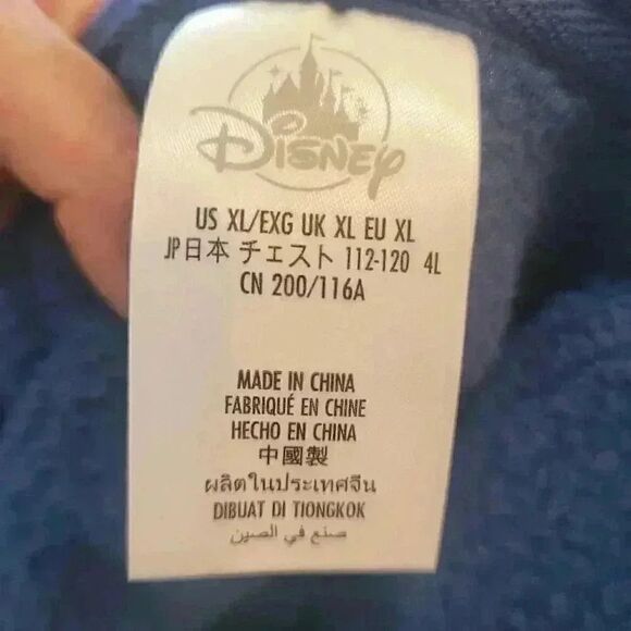 Disney Parks Unisex Adult Blue Poly Fleece w Mickey Embroidery Zip Front Jacket - Picture 12 of 12